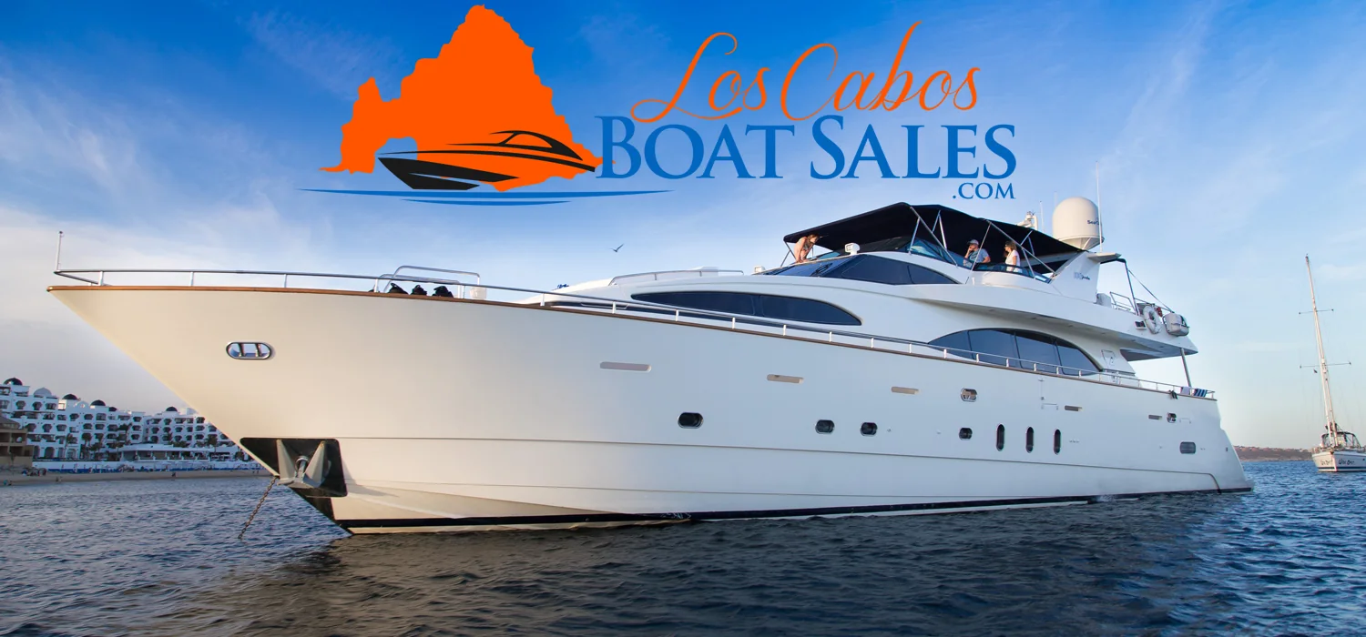 Motor yacht cruising off the Los Cabos coastline